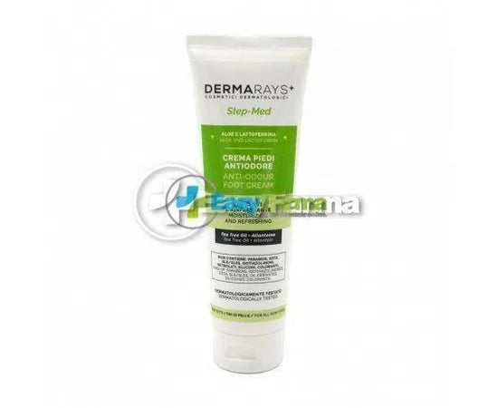 Dermarays Step Med Geruchshemmende feuchtigkeitsspendende und erfrischende Fußcreme 125 ml