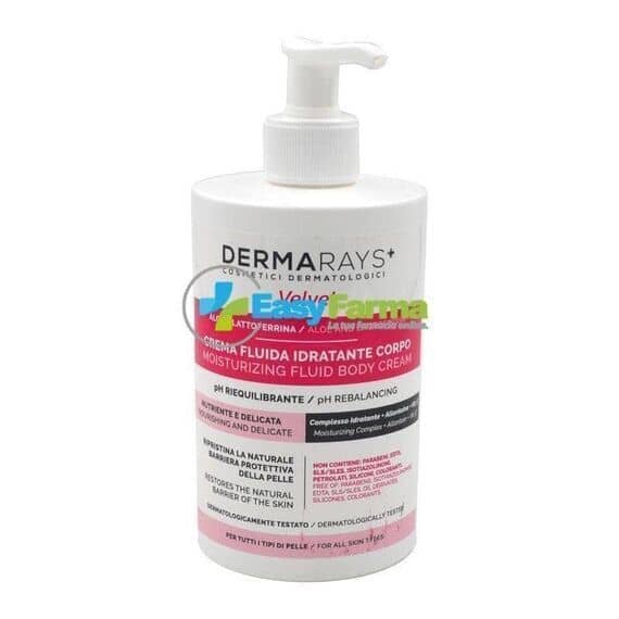Dermarays Velvet Crema Fluida Idratante Corpo Ph Riequilibrante 500 Ml | Acquista Online su Farmaclick
