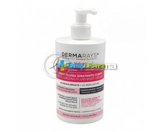Dermarays Velvet Crema Fluida Idratante Corpo Ph Riequilibrante 500 Ml