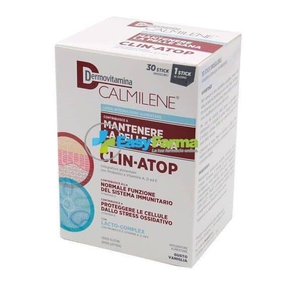 Dermovitamina Calmilene Clin Atop Integratore Alimentare Pelle Sana 30 Stick Gusto Vaniglia | Acquista Online su Farmaclick
