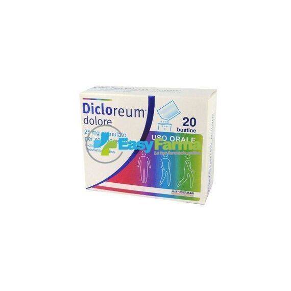 Dicloreum Dolore 20 Bustine 25mg | Acquista Online su Farmaclick