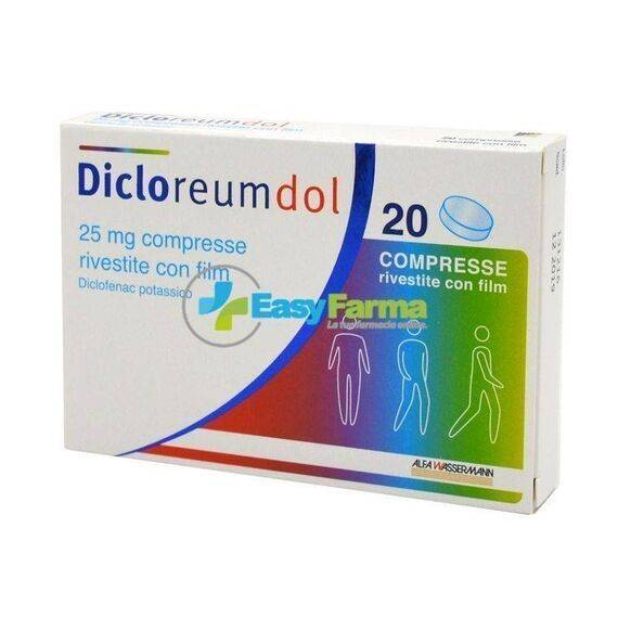 Dicloreumdol 25 Mg 20 Compresse Rivestite | Acquista Online su Farmaclick
