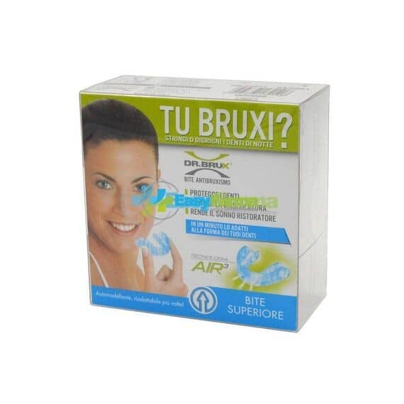 Dr Brux Bite Superiore Antibruxismo Notte Trasparente 1 Pezzo + Porta Bite Omaggio | Acquista Online su Farmaclick