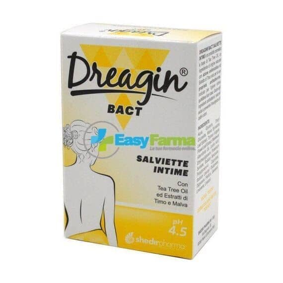 Dreagin Bact Salviette Intime Ph 4.5 Ad Azione Antibatterica 10 Salviette | Acquista Online su Farmaclick