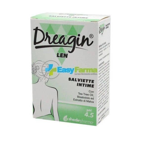 Dreagin Len Salviette Intime Ph 4.5 Dalle Proprietã Lenitive 10 Salviette | Acquista Online su Farmaclick