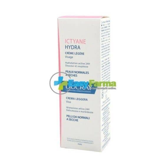 Ducray Ictyane Hydra Crema Leggera Viso per Pelli da Normali a Secche 40 Ml | Acquista Online su Farmaclick