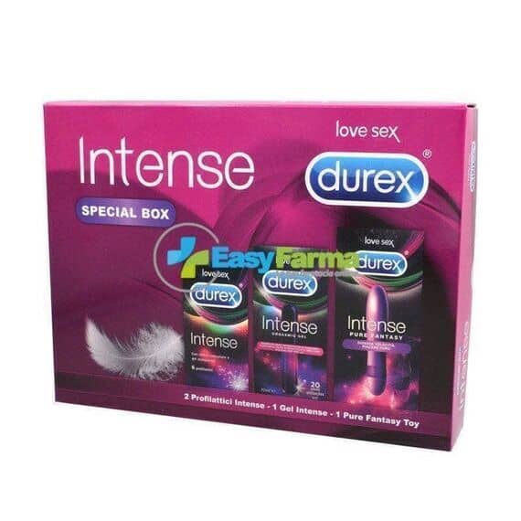 Durex Intense Special Box 2 Profilattici Intense 1 Gel Intense 1 Pure Fantasy Toy | Acquista Online su Farmaclick