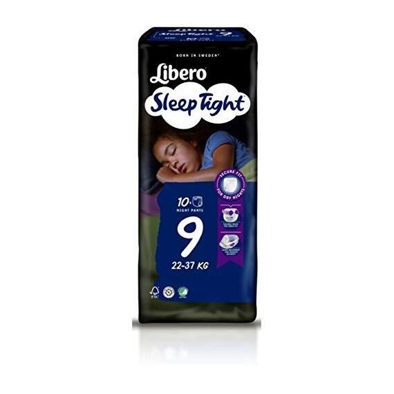 Libero Sleeptight 9 - 10 Pannolini a Mutandina per Bambini 22-37 Kg | Acquista Online su Farmaclick
