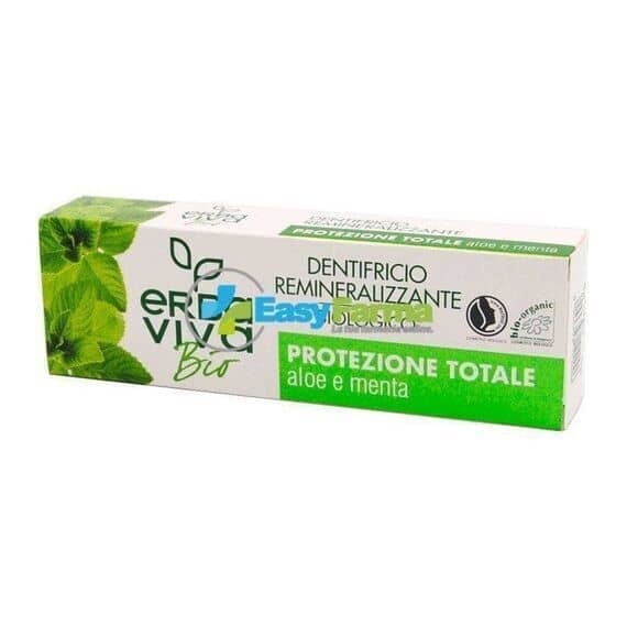 Erba Viva Bio Dentifricio Remineralizzante Biologico Protezione Totale Aloe e Menta 75 Ml | Acquista Online su Farmaclick