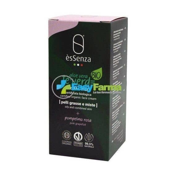 Ãssenza Crema Viso Bio per Pelli Grasse e Miste Tã¨ Verde e Aloe Vera 50 Ml | Acquista Online su Farmaclick
