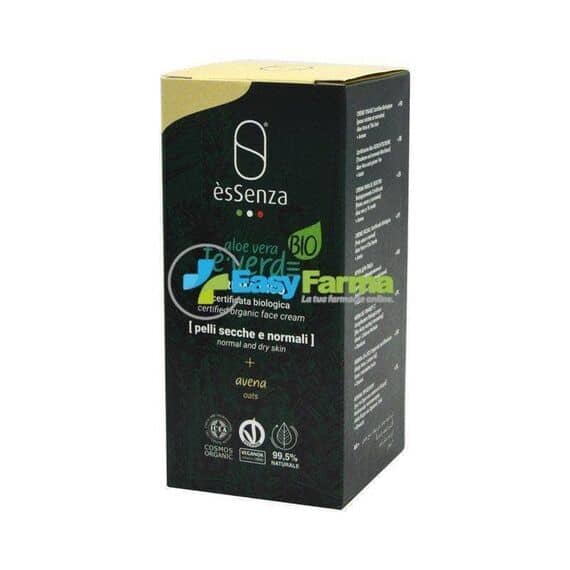 Ãssenza Crema Viso Bio per Pelli Secche e Normali Tã¨ Verde e Aloe Vera 50 Ml | Acquista Online su Farmaclick