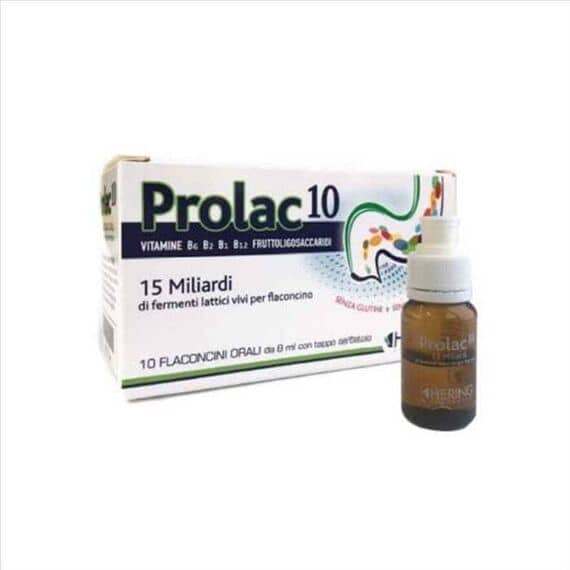 Prolac 10 Integratore Alimentare di Fermenti Lattici Vivi 15 Miliardi 10 Flaconcini | Acquista Online su Farmaclick