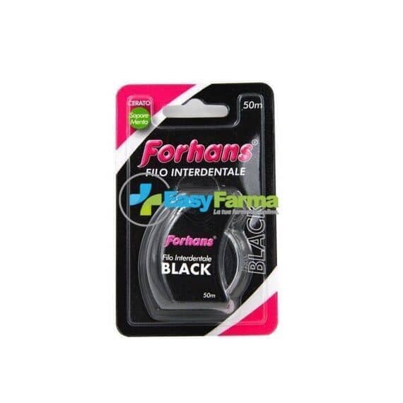 Forhans Filo Interdentale Black Cerato Aroma Menta 50 M | Acquista Online su Farmaclick