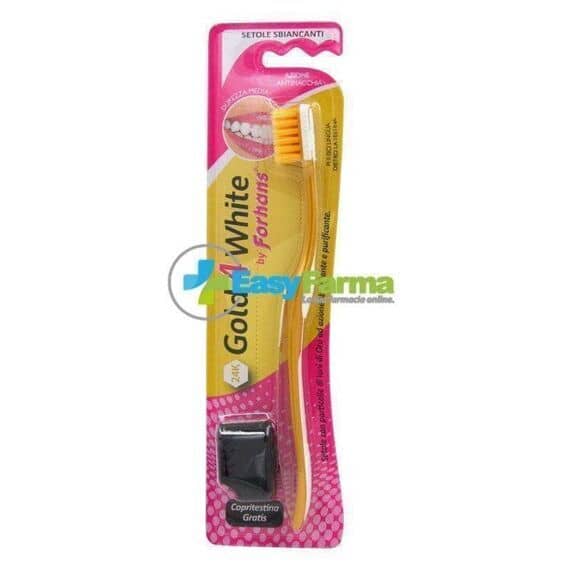 Forhans Gold 4 White Spazzolino Durezza Media con Setole Sbiancanti | Acquista Online su Farmaclick