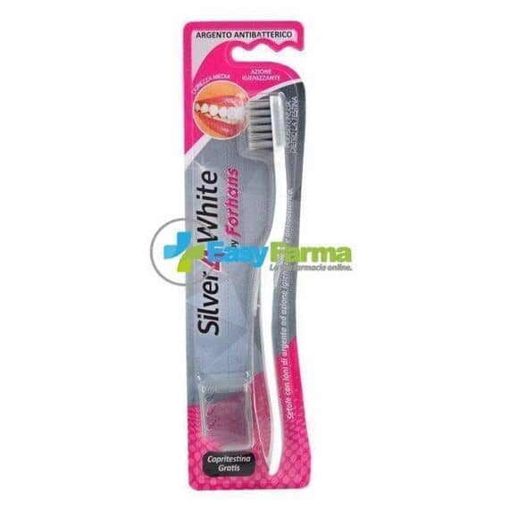 Forhans Silver 4 White Spazzolino con Argento Antibatterico Durezza Media | Acquista Online su Farmaclick
