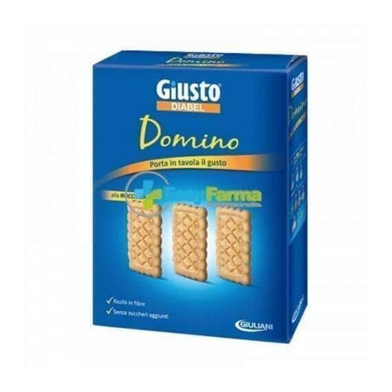 Giusto Diabel Domino Biscotti per Diabetici 150 G Gusto Nocciola | Acquista Online su Farmaclick