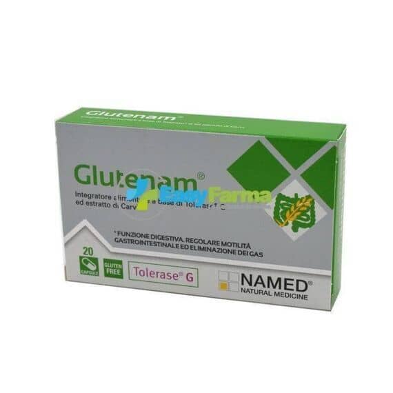 Glutenam Integratore Alimentare per la Funzione Digestiva Ed Eliminazione dei Gas 20 Capsule | Acquista Online su Farmaclick