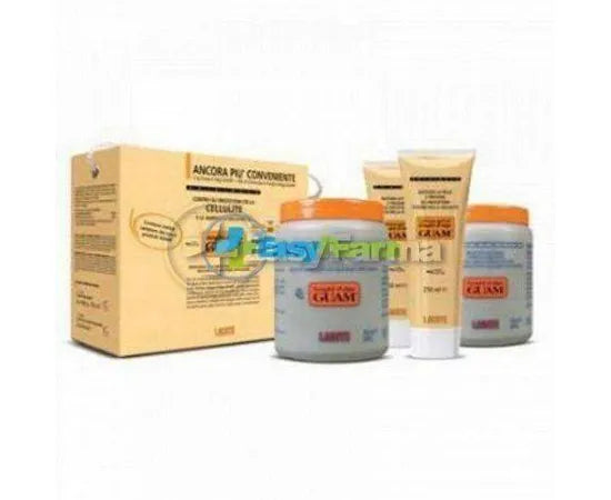 Guam Fanghi Alga Anticellulite Doppelpack 2 kg + 2 Creme-Gele 250 ml