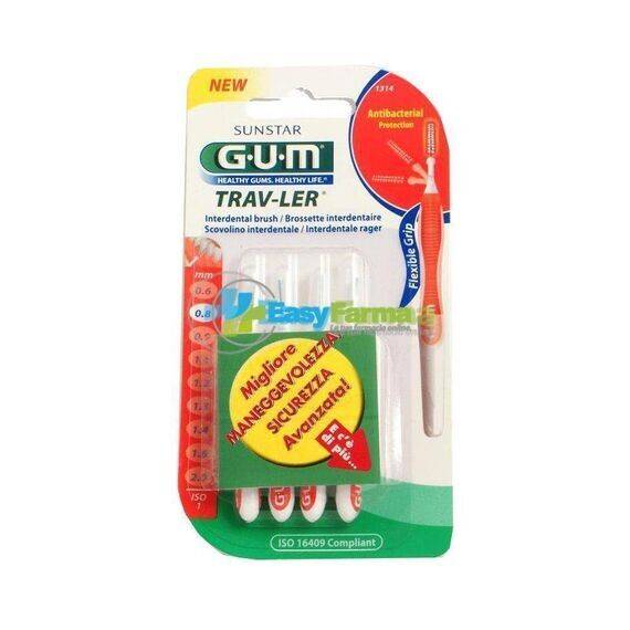 Gum Travler 1314 4 Scovolini 0.8 Mm | Acquista Online su Farmaclick