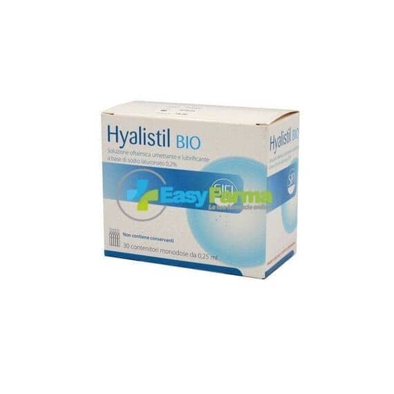 Hyalistil Bio Pf Soluzione Oftalmica Phosphate Free Monodosea Base di Acido Ialuronico 0,2% 30 Flaconcini 0,25 Ml | Acquista Online su Farmaclick