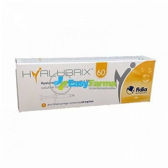Hyalubrix Acido Ialuronico Ad Elevato Peso Molecolare 1 Siringa Preriempita 60 Mg 4 Ml | Acquista Online su Farmaclick