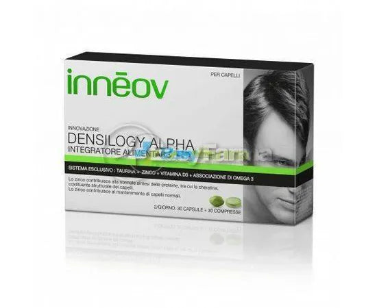 Inneov Densilogy Alpha Nahrungsergänzungsmittel für Haare 30 Kapseln + 30 Tabletten