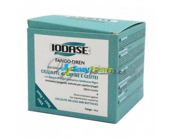 Iodase Fango Dren Trattamento Utro Contro Gli Inestetismi Di Cellulite Su Gambe E Glutei Fango 500 G + 200 G Omaggio
