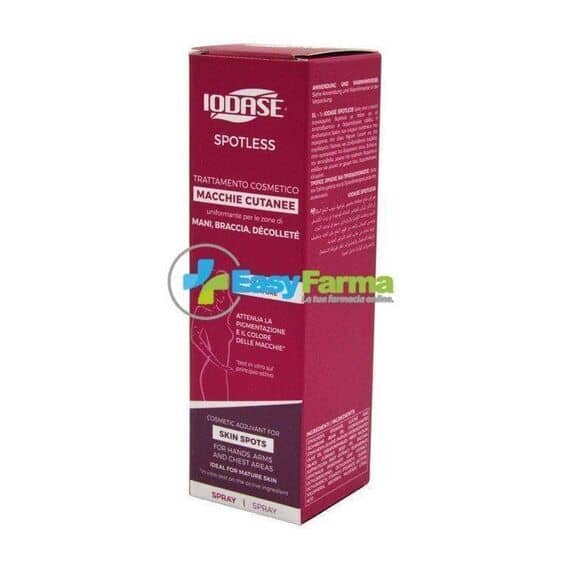 Iodase Spotless Trattamento Cosmetico Macchie Cutanee Uniformante per le Zone di Mani Braccia e Dã©colletã© Spray 100 Ml | Acquista Online su Farmaclick