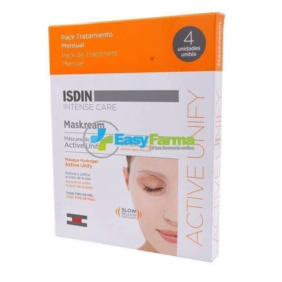 Isdin Intense Care Maskream Active Unify Maschera in Idrogel Illuminante 4 Pz | Acquista Online su Farmaclick