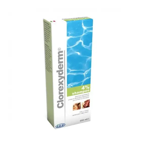 Clorexyderm Shampoo 4% 250ml - Detergente Antibatterico per Cani e Gatti | Acquista Online su Farmaclick