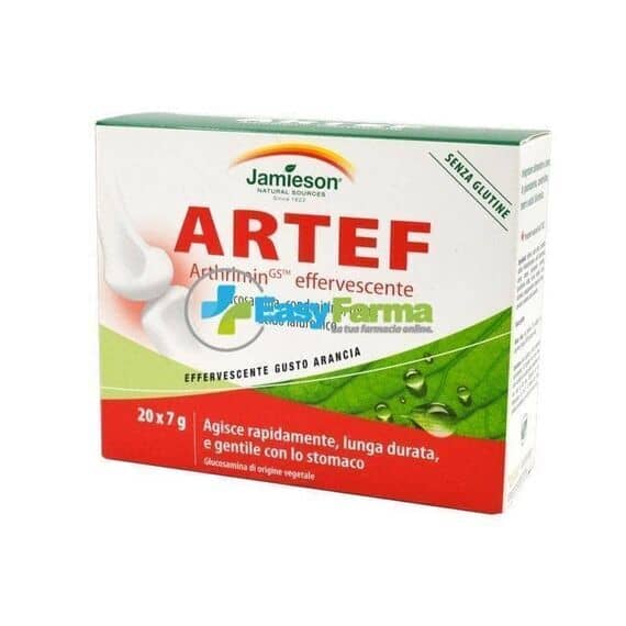 Jamieson Artef Arthmin Effervescente Integratore Alimentare 20 Bustine Gusto Arancia | Acquista Online su Farmaclick