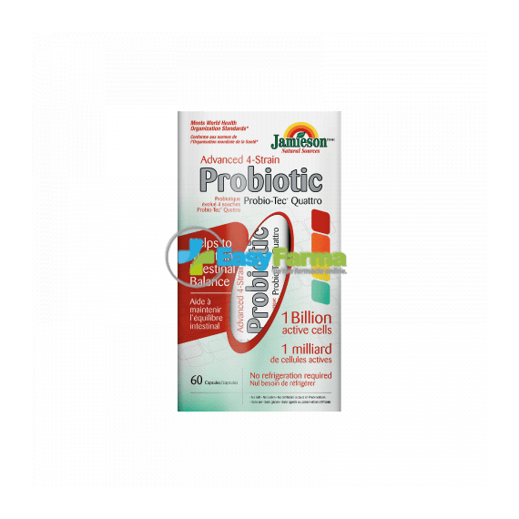 Jamieson Probiotic Advanced 4 Strain 60 Capsule | Acquista Online su Farmaclick
