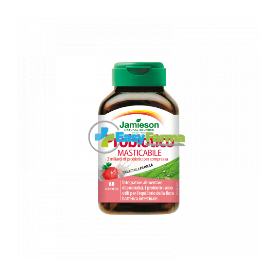 Jamieson Probiotico Masticabile 60 Compresse Gusto Fragola | Acquista Online su Farmaclick