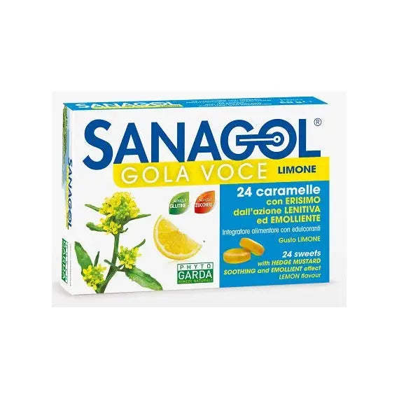 Sanagol Gola Voce Miele Limone 24 Caramelle Phyto Garda Sollievo Gola Easyfarma | Acquista Online su Farmaclick