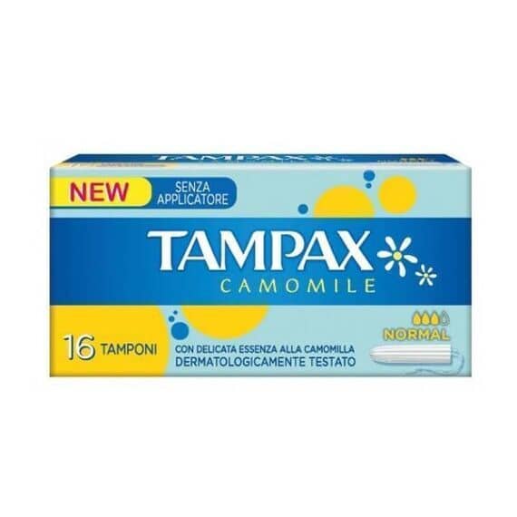 Tampax Camomile Regular 16 Assorbenti Senza Applicatore | Acquista Online su Farmaclick
