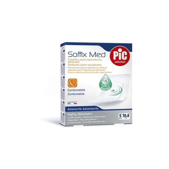 Cerotti Sterili Soffix Med 10x8 Cm 5 Pezzi Pic Â Medicazione Delicata Easyfarma | Acquista Online su Farmaclick