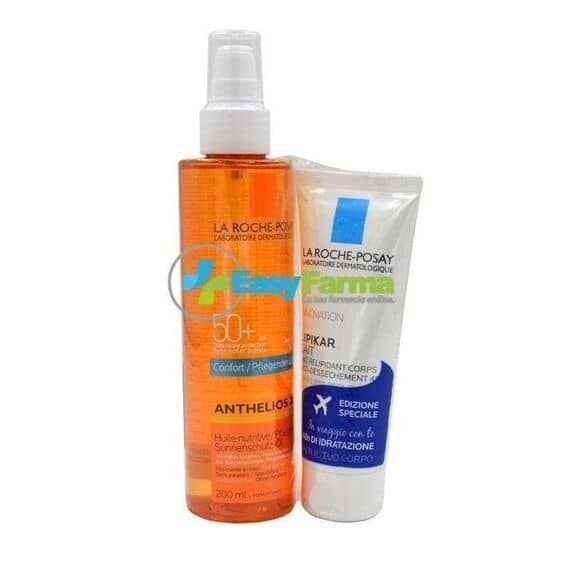La Roche Posay Anthelios Xl Confort Spf50+ Olio Nutriente 200 Ml con Lipikar Latte 75ml in Omaggio | Acquista Online su Farmaclick