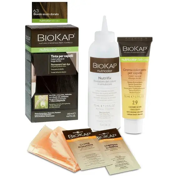 Biokap Nutricolor Delicato 6.3 Biondo Scuro Dorato Tinta per Capelli - Bios Line | Acquista Online su Farmaclick