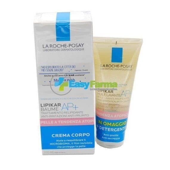 La Roche Posay Lipikar Baume Ap+ Crema Corpo Anti Irritazioni 200 Ml + Lipikar Huile Lavante Ap+ Detergente Anti Irritazioni 100 Ml | Acquista Online su Farmaclick