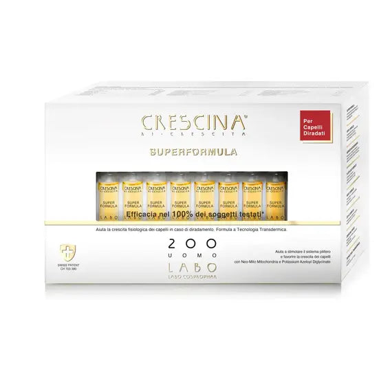 Crescina Uomo Superformula Ricrescita Capelli 40 Fiale | Acquista Online su Farmaclick