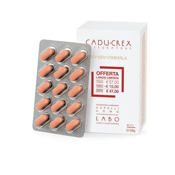 Cadu Crex Superformula Integratore per Capelli Uomo 60 Compresse | Acquista Online su Farmaclick