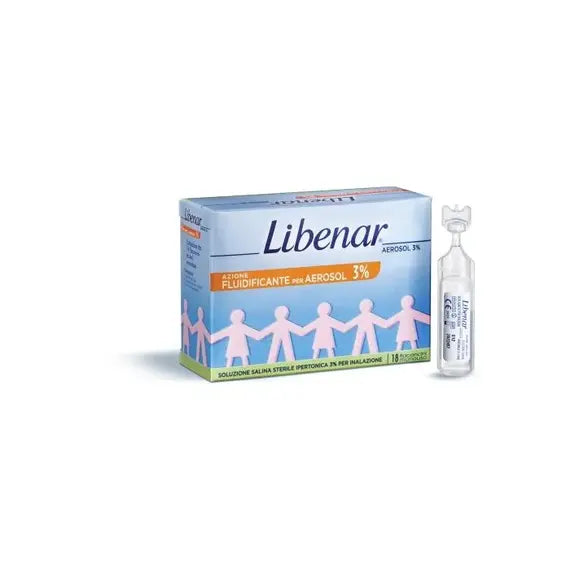 Libenar Soluzione Salina Ipertonica 3% 18 Fiale Sterili per Aerosol Â Decongestionante Nasale per Bambini e Adulti | Acquista Online su Farmaclick