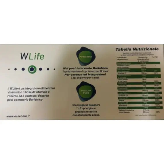 Essecore W Life Integratore Multivitaminico 60 Compresse | Acquista Online su Farmaclick