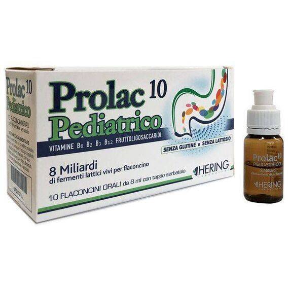 Prolac 10 Pediatrico Integratore Alimentare di Fermenti Lattici Vivi 8 Miliardi 10 Flaconcini da 8 Ml | Acquista Online su Farmaclick