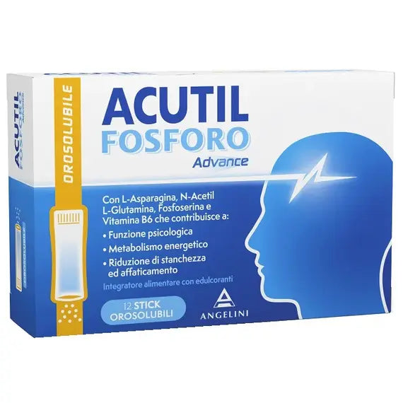 Acutil Fosforo Advance 12 Stick Orosolubili Integratore Mentale - Easyfarma | Acquista Online su Farmaclick