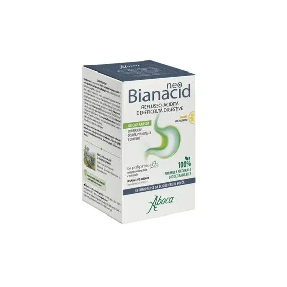 Neobianacid Limone 45 Compresse Aboca Integratore Reflusso e Bruciore di Stomaco | Easyfarma | Acquista Online su Farmaclick