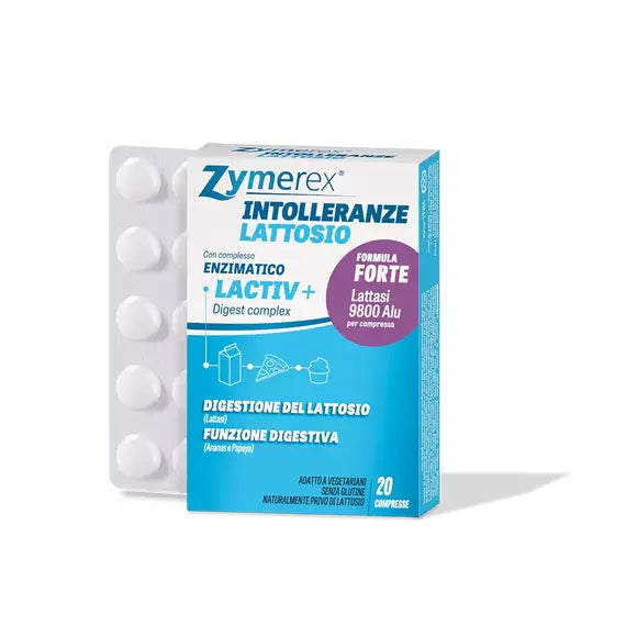 Zymerex Intolleranze Lattosio Formula Forte Integratore per la Digestione del Lattosio 20 Compresse | Acquista Online su Farmaclick