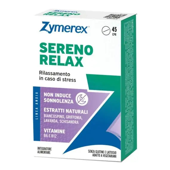 Zymerex Sereno Relax 45 Compresse Integratore Benessere e Relax Stress Ansia | Acquista Online su Farmaclick