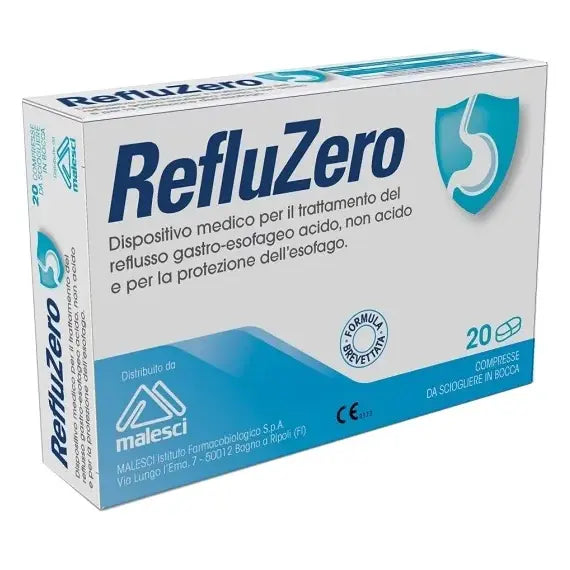 Refluzero 20 Compresse Dispositivo Medico per Reflusso Gastroesofageo | Sollievo Bruciore di Stomaco | Easyfarma | Acquista Online su Farmaclick