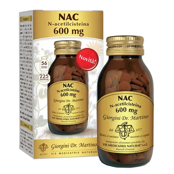 Dr. Giorgini Nac N-acetilcisteina 225 Compresse Â Integratore Antiossidante e Fluidificante Bronchiale | Acquista Online su Farmaclick
